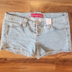 Levi's Too Superlow Stretch Light Blue Shorts